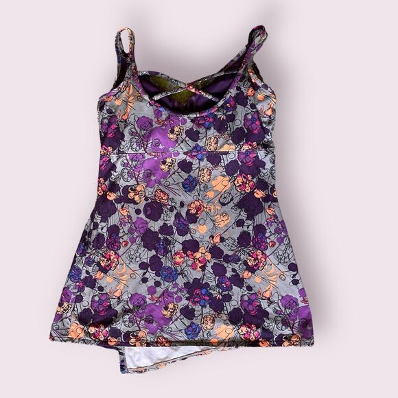 REI CO-OP Sariska Print Bra Top Tank Tunic Purple Orange Gray Women's Size 8 M - Picture 4 of 11